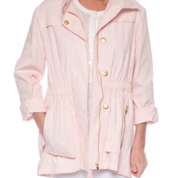 Ciao Milano Tess Rain Anorak Coat Blush 